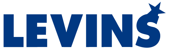 Levins Logotyp Vit Outline